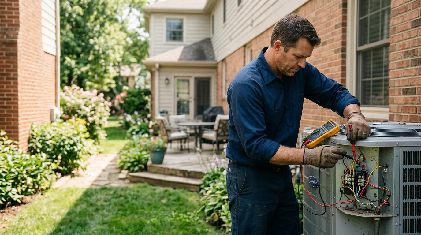 HVAC technician working near Castleton, VA
